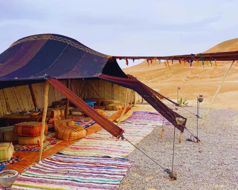 From Marrakech: 2-Day and 1-Night Stay in Agafay Desert - Day 1 From Marrakech: Pickup, Welcome, Pool, and Camp Check-In