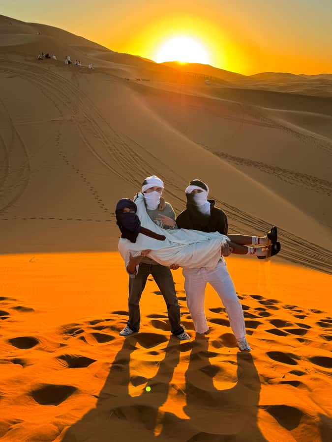 From Marrakech : 2 Days 1 night trip to Fes via Merzouga - Day 2: Sunrise dunes, then the long return toward Fes