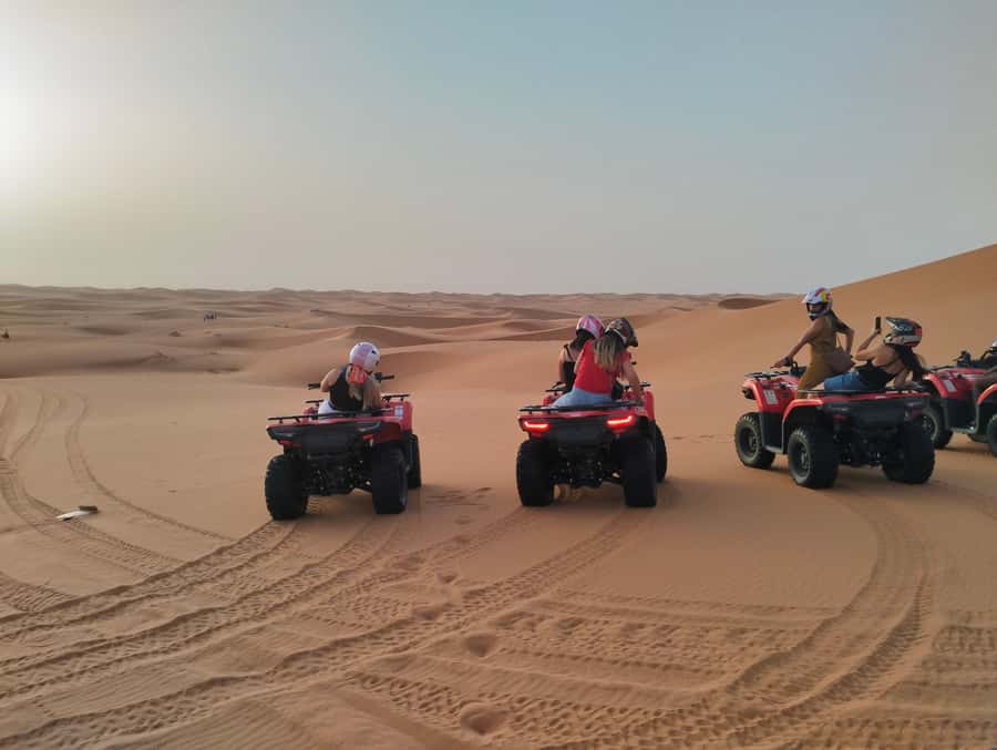 From Marrakech 3 Days Desert Merzouga with Camel & Quad bike - Day 3: Sunrise Quad Biking, Then Rose Valley and Back to Marrakech