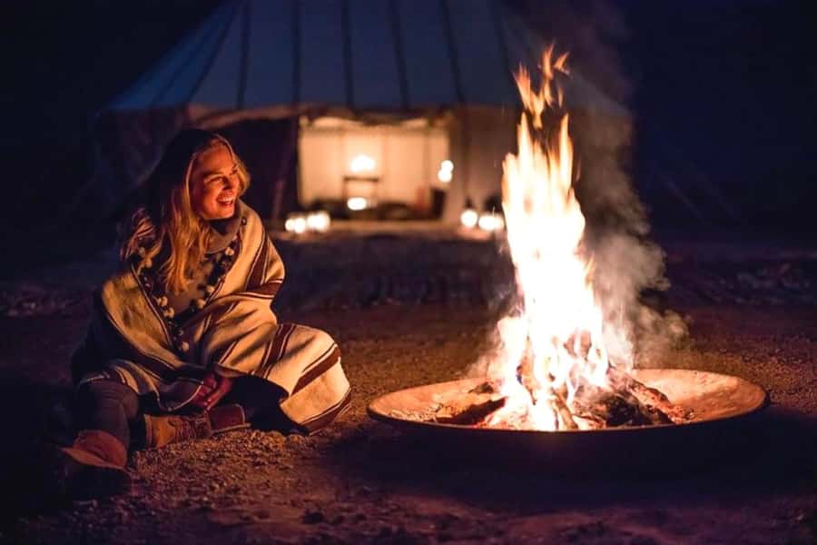 From Marrakech : Agafay Desert Sunset Dinner with Camel Ride - From hotel pickup to Atlas Mountain views in the minibus