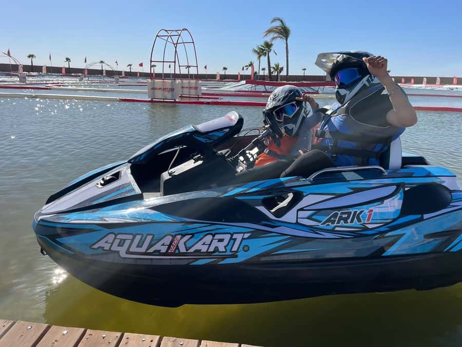 From Marrakech: Aqua Karting & Quad Bike Half-Day Trip - Quad bike time: sand trails, palm groves, and patient instruction