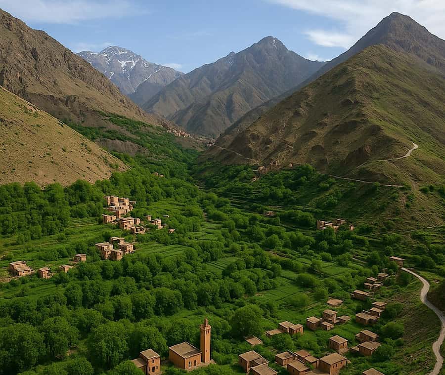 From Marrakech: Atlas Mountains Day Trip with Camel Ride - Ait Souka lunch: the best part to slow down for