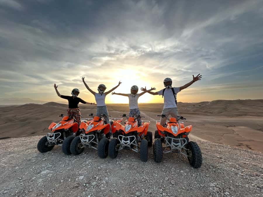 From Marrakech: ATV Quad Bike Tour in Agafay Desert - The Ride Itself: Dunes, Rocky Canyons, and High Atlas Views