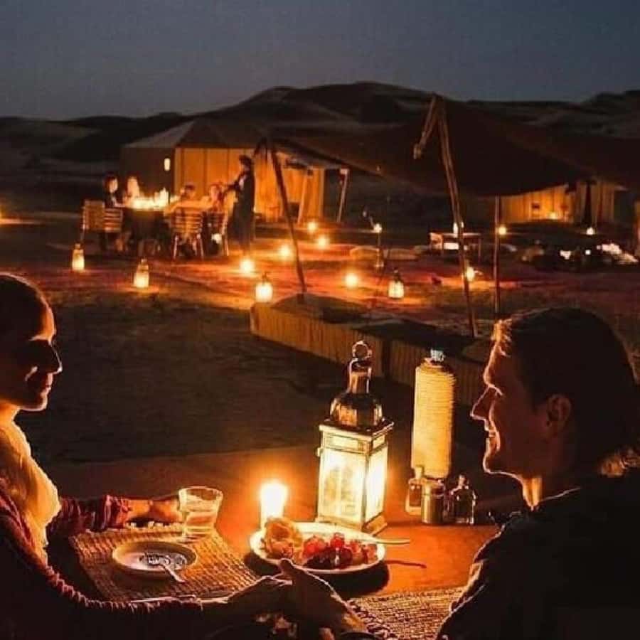 From Marrakech: Dinner in Agafay Desert with Sunset - Desert Drive and Berber Community Walks: Photos, Footsteps, and Views