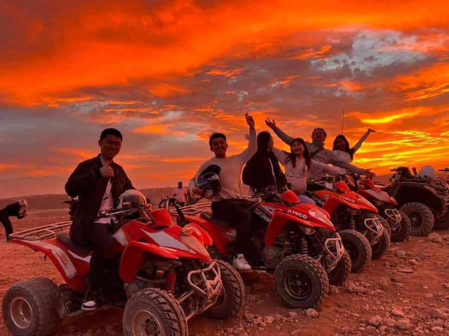 From Marrakech: Dinner show in Agafay Desert & Sunset Quad - Marrakech pickup to Agafay: the drive, the first views, the pace