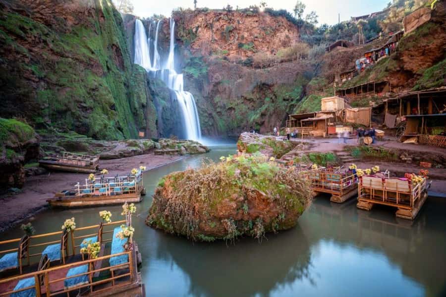 From Marrakech: Guided Ouzoud Waterfalls Tour with Boat Ride - Boat ride under the falls: refreshing, short, and worth planning for
