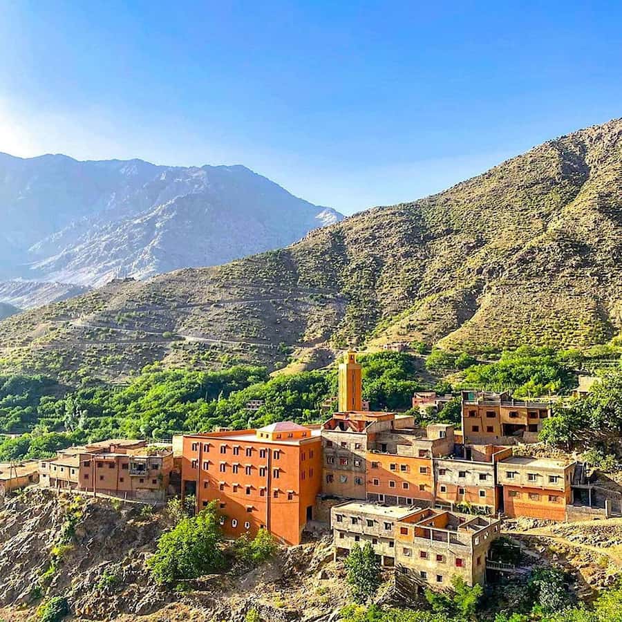 From Marrakech: High Atlas Mountains and 4 Valleys Day Trip - Agafay Desert stop: a short taste with camel ride and tea