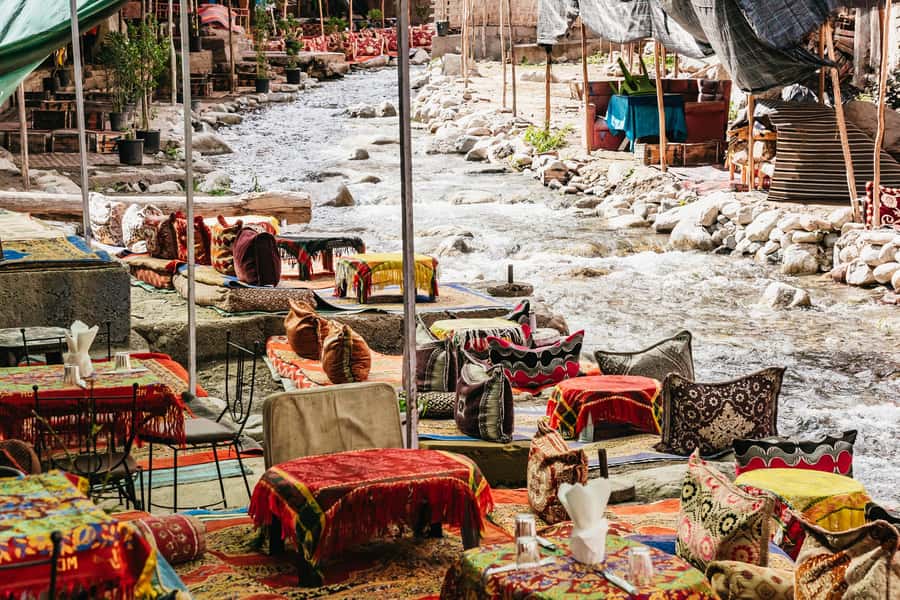 From Marrakech: High Atlas Mountains and 5 Valleys Day Trip - From hotel pickup to Ourika Valley tea by the water