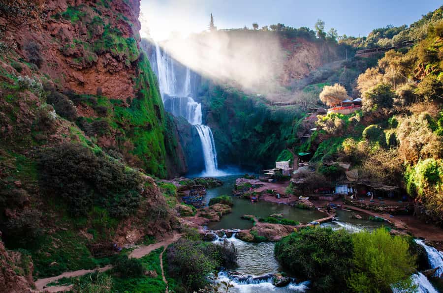 From Marrakech: Ouzoud Waterfalls Guided Tour and Boat Ride - The drive through the Grand Atlas: towns, Berber villages, olive shade