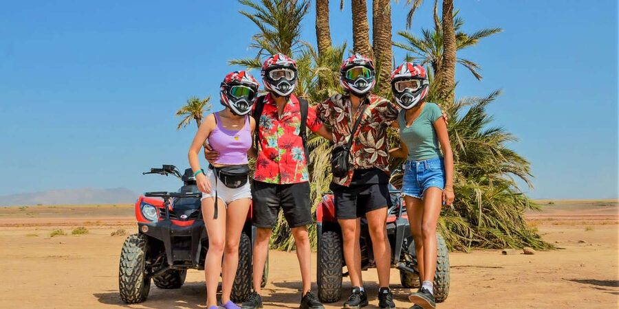 From Marrakech: Palm Grove Quad Bike Tour with Mint Tea - The Berber camp mint tea break you’ll actually remember