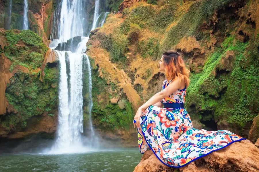 From Marrakech: Private Ouzoud Falls & Boat Ride Day Trip - Arriving at Ouzoud: the waterfall walk that rewards sensible footwear