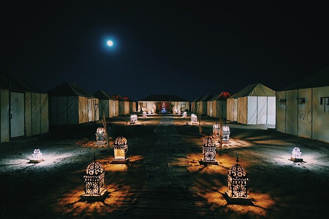 From Marrakech To Fes: 3-Day Desert Tour with Food and Hotel - Camp night in Merzouga: comfort level, food, and the drumming atmosphere
