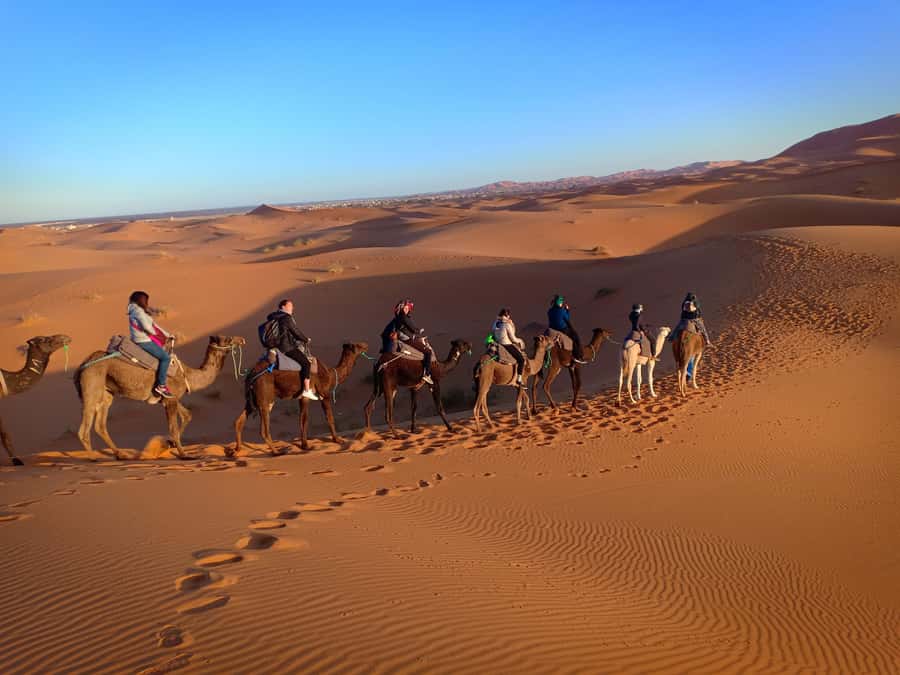 From Marrakech to Fes 3-Day Luxrury Tour via Sahara Desert - Camel Trek, Sunset, Sandboarding, and Berber Music Night