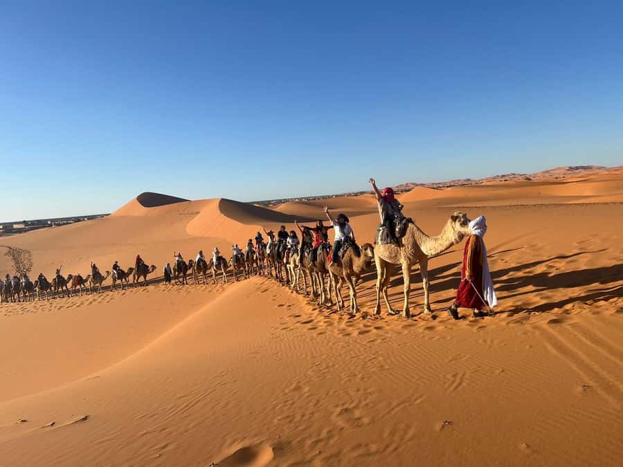 From Marrakech: Tour 3-Day To Fez Via-Desert Merzouga - Day 2: Todgha Gorges, Merzouga camel rides, and sleeping under desert stars