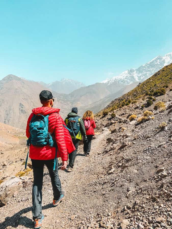 From Marrakech:Trekking in Atlas mountains 2 days - Tizi Oussem overnight: simple guesthouse, strong atmosphere