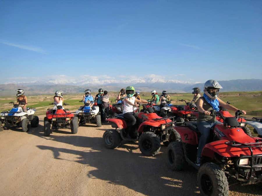 From Marrakesh: Agafay Desert Quad Biking, Camels & Dinner - The handoff: from quad speed to a camel ride you can actually feel