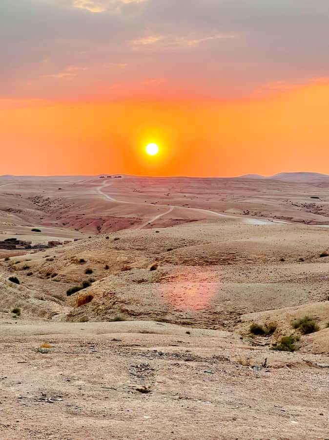 From Marrakesh: Sunset Dinner in Agafay at Berber Camp - Entering the camp area for mint tea and sunset viewing