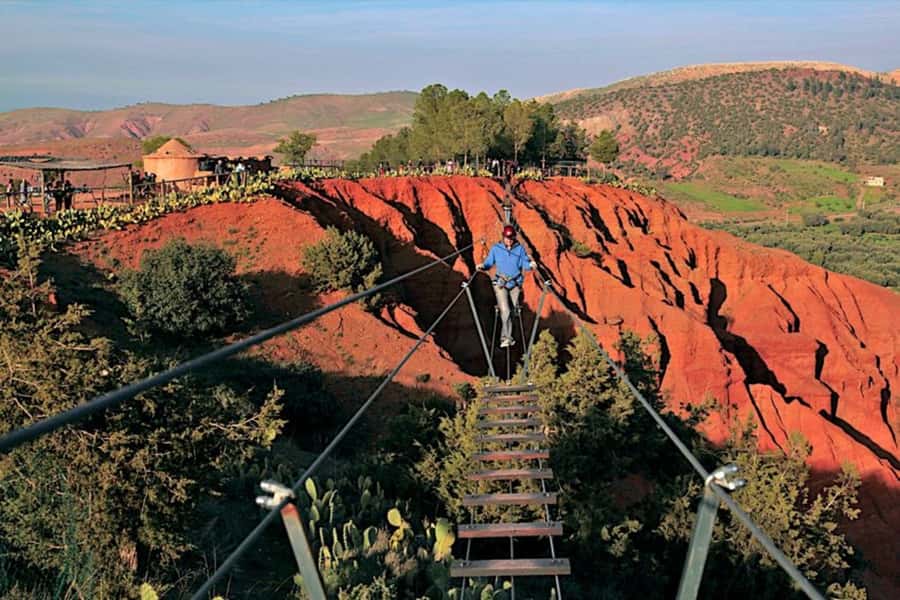 From Marrakesh: Zip-Line & Hike in the Atlas Mountains - Lunch in the mountains: regional dishes and a mountain-view pause