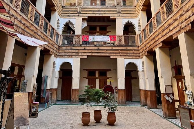 Guided Walking Tour in the Historic Medina of Fez - Nejjarine Museum: traditional woodworking in a restored caravanserai