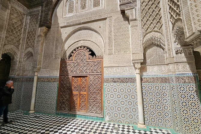 Guided Walking Tour in the Historic Medina of Fez - Bou Inania Medersa: cedar wood, marble floors, and learning in stone