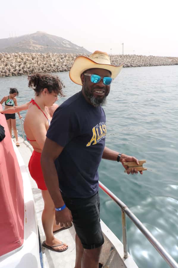 Half-Day Boat Trip in Agadir: Fishing, Fish BBQ & Swimming - Entering The Day: the Agadir van pick-up and marina rhythm