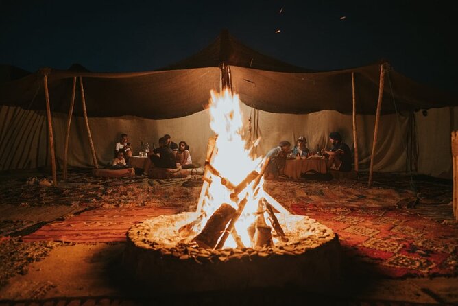 Half day in Agafay desert with Camel ride, Quad biking and dinner nomad tent - The nomad-tent dinner: where the day turns from riding to lingering