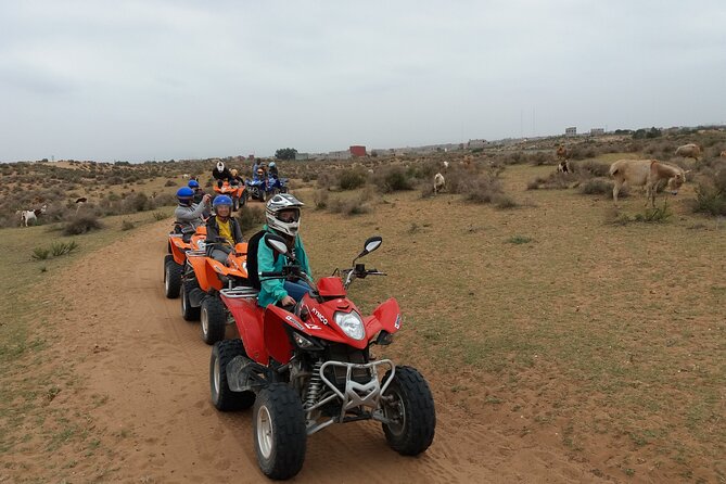 Half-day QUAD In Agadir + pick-up included from Agadir - TAKKAD crossings, dunes, and farms after the halfway break