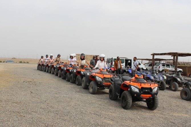Luxury Agafay Desert : Quad Bike, Camel Ride, Pool & Dinner Show - Camel Ride With the Blue Dress Costume Photo Moment