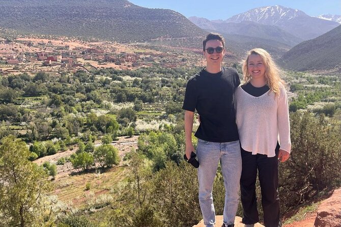 Luxury day trip: Three valleys & camel ride Agafay Desert - Panoramas from Kik Plateau and Lalla Takarkoust dam, plus the Toubkal summit view