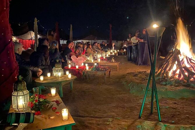 Magical dinner and sunset in Agafay desert - The 30 km Ride Out of Marrakech, Plus Arrival Setup