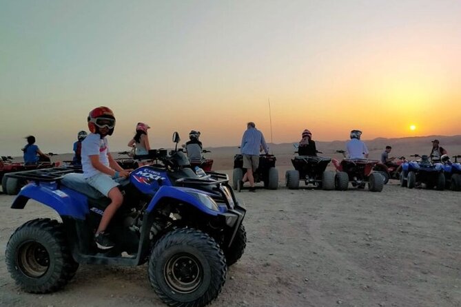 Magical dinner show and camel ride & Quad Bike in Agafay desert - Quad biking at the right time: fun, speed, and a sunset stop