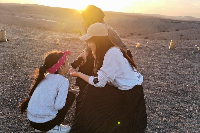 Magical Dinner Show in Agafay desert - Berber camp arrival: tea, sunset timing, and the social side