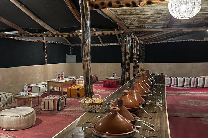 Magical dinner, sunset, music and fire show in Agafay desert - Dinner in the desert: three courses, local cooking, and real comfort