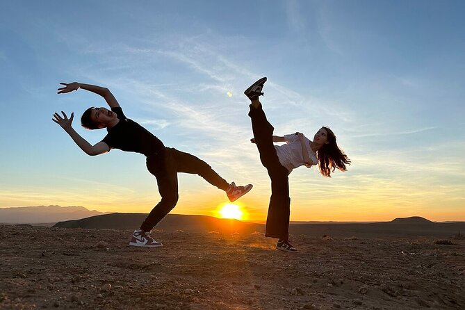 Magical dinner, sunset, music and fire show in Agafay desert - Price and logistics: what $17.45 really buys