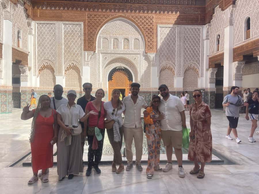Marrakech: 3-Hour Monuments, Souks & Old Medina Walking Tour - Ben Youssef Madrasa and Le Jardin Secret: two very different moods