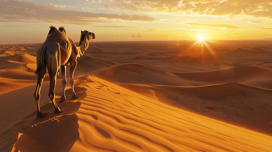 Marrakech: Agafay Desert Camel Ride, Dinner, Fire Show - Camel Ride at Sunset in Agafay: The Real Star of the Show