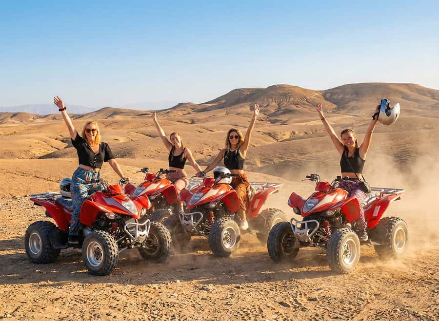 Marrakech: Agafay Desert: Camel ride Quad Bike, Dinner show - Desert Pool Time: Your Atlas Mountain reset button
