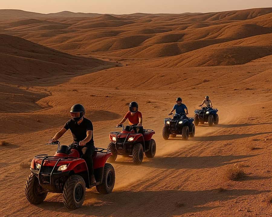 Marrakech: Agafay Desert Dinner Show with Quad Bike & Camel - Marrakech Pickup, The 8-Hour Rhythm, And How The Day Flows
