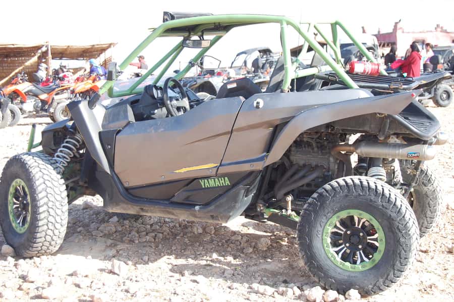 Marrakech: Agafay Desert Dune Buggy Tour - Getting moving: pickup, van ride, and safety first