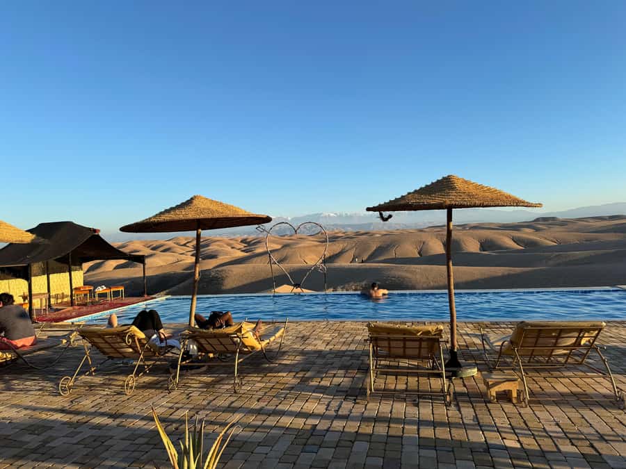 Marrakech: Agafay Desert Escape with Swimming Pool and Lunch - Agafay Camp and Pool Time: Towels, Cooling Off, and Timing