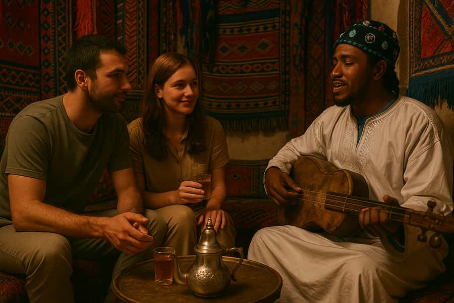 Marrakech: Agafay Desert Magic Sunset Dinner & Live Show - Argan oil cooperative stop: what you’re really learning
