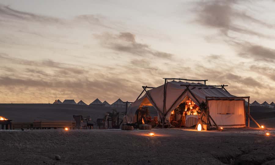 Marrakech: Agafay Desert Private Dinner w/ Music & Fire Show - Leaving Marrakech for Inara Camp, the right kind of escape