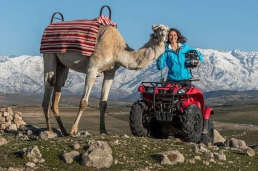 Marrakech: Agafay Desert Quad Biking with Dinner Show - Sunset camel trek: the calm break that makes the whole day feel balanced