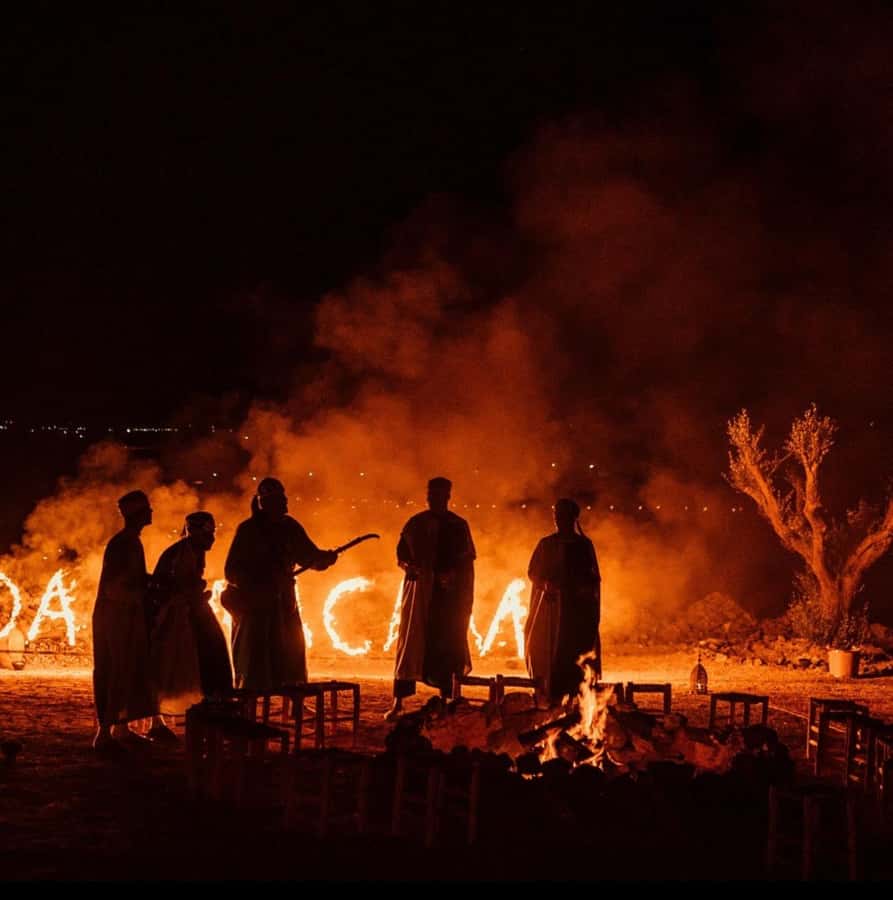 Marrakech: Agafay Desert Quad, Camel Ride & Dinner Show - Desert Camp Dinner Show: Tagine, Berber Music, Fire Performances, and Stars