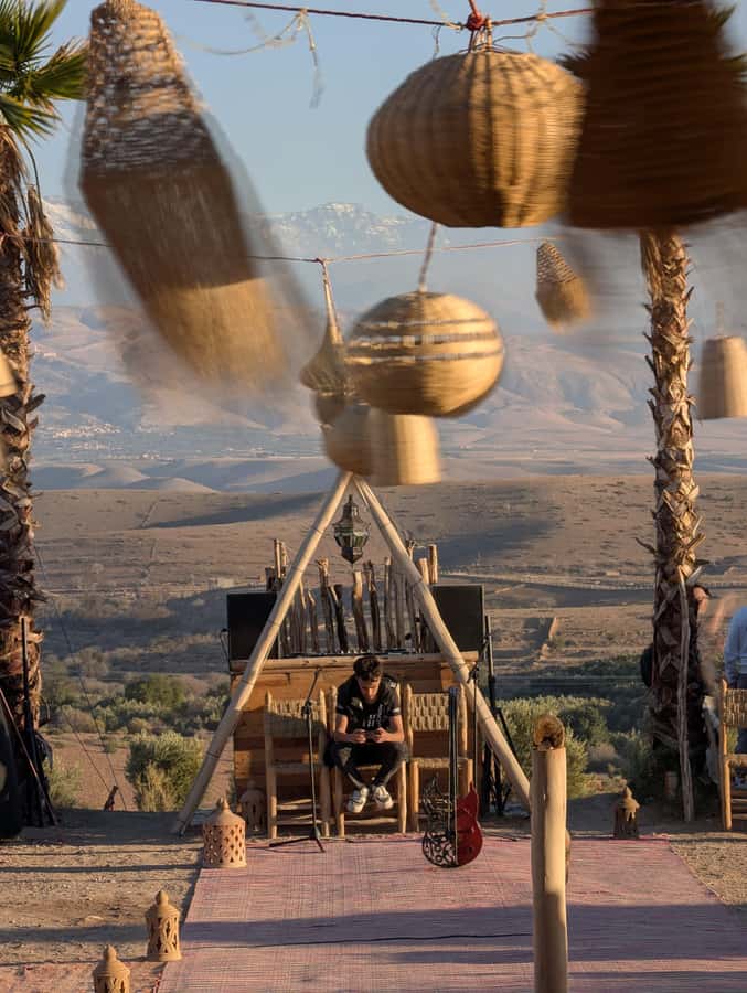 Marrakech: Agafay Desert Quad & Camel Rides, Dinner & Show - Berber music, dance, and the fire show finale