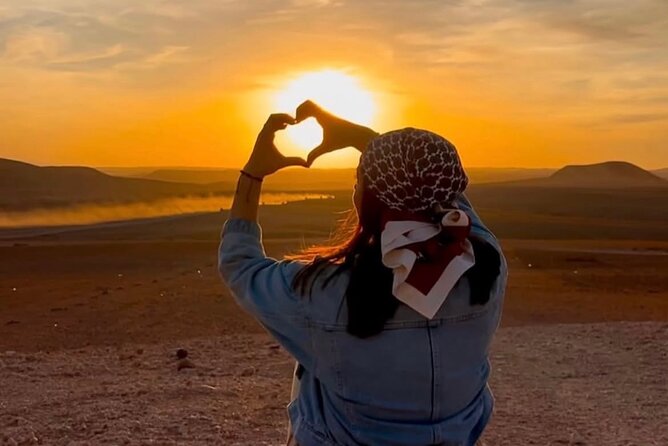 Marrakech: Agafay Desert Sunset, Camel Ride, and Dinner Show - Sunset at the Camp Area, Plus Moroccan Sweets