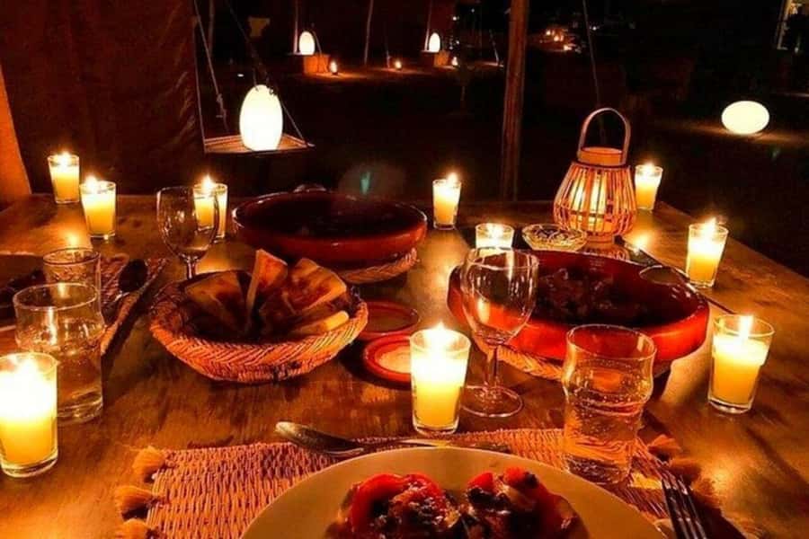 Marrakech : Agafay Desert Sunset Camel Ride & Luxury Dinner - Fire Show and Gnawa Music: The Part You’ll Remember at Night