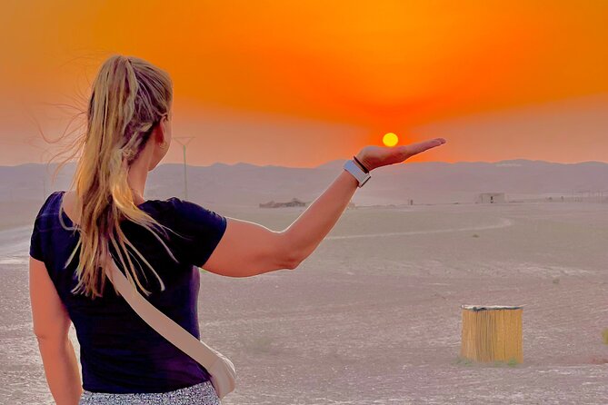 Marrakech Agafay Desert Sunset: Camel Ride & Traditional Dinner - Fire show and Berber music and dance under the stars