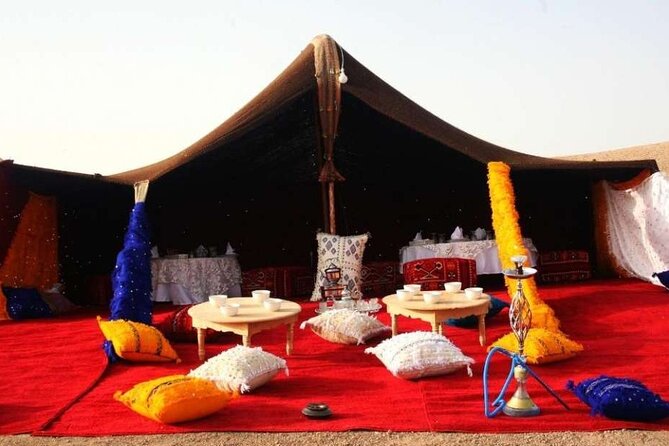 Marrakech: Agafay Desert, Sunset Camel Ride with Dinner Show - Three-course dinner, mint tea, and the live show under stars