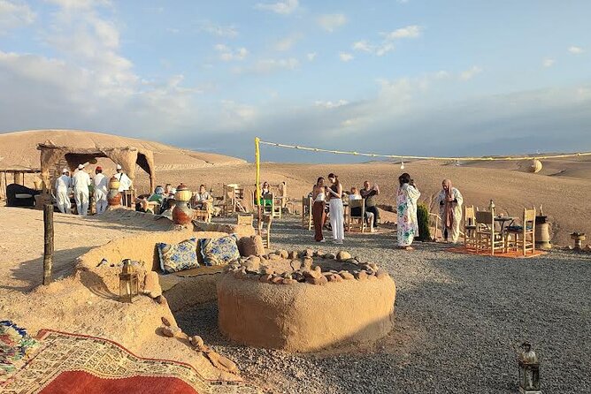 Marrakech: Agafay Desert Tour with Quad, Camel Ride & Dinner - Bonfire break and Moroccan dinner with show